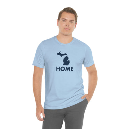 Michigan 'Home' T-Shirt (Geometric Sans Font) | Unisex Standard Fit