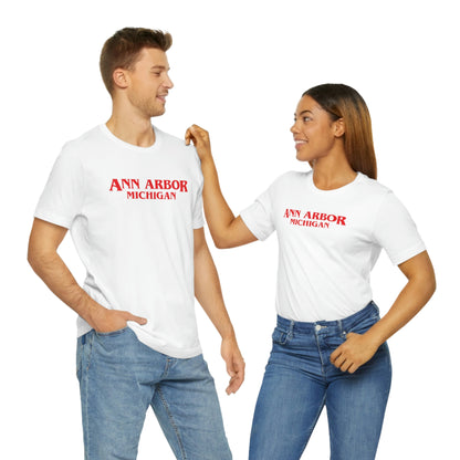 'Ann Arbor Michigan' ' T-Shirt (1980s Drama Parody) | Unisex Standard Fit