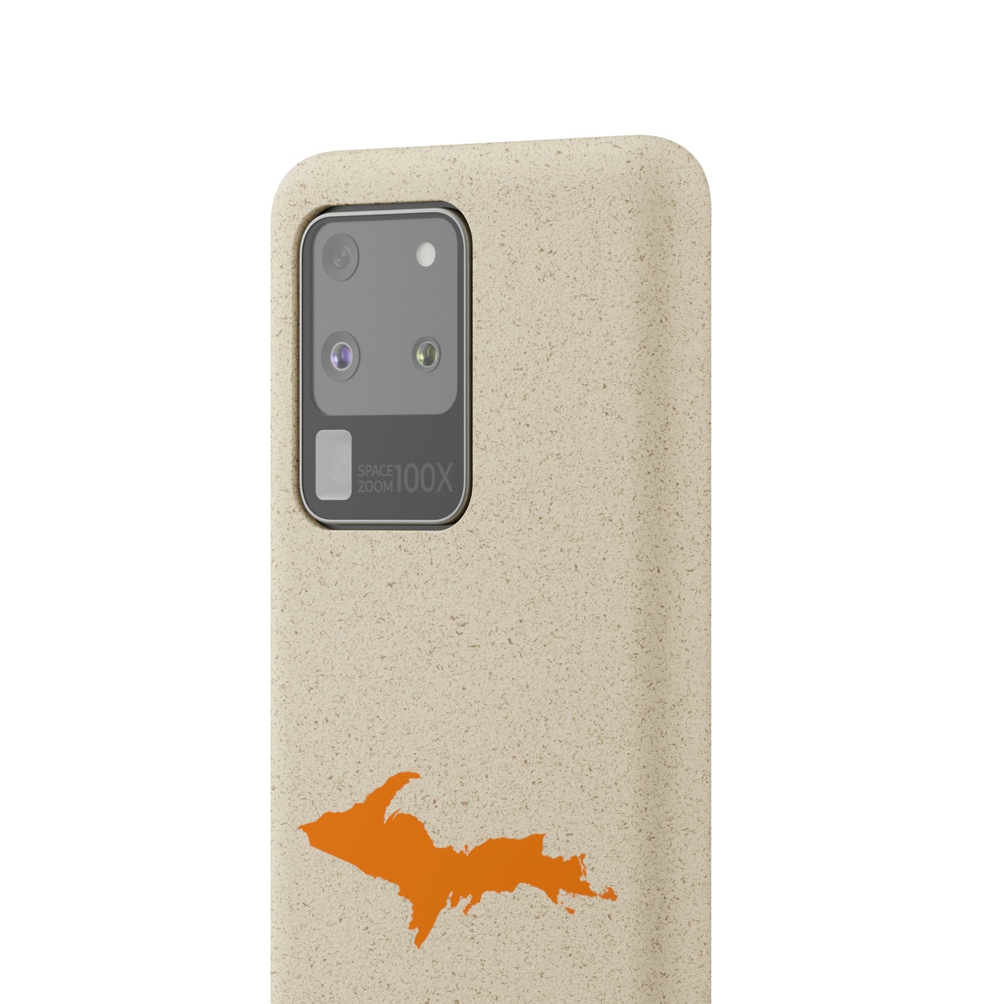 Michigan Upper Peninsula Biodegradable Phone Cases (w/ Orange UP Outline) | Samsung Android