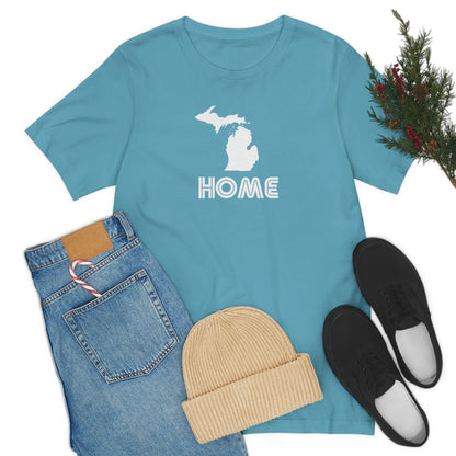 Michigan 'Home' T-Shirt (1970s Audiophile Font) | Unisex Standard Fit