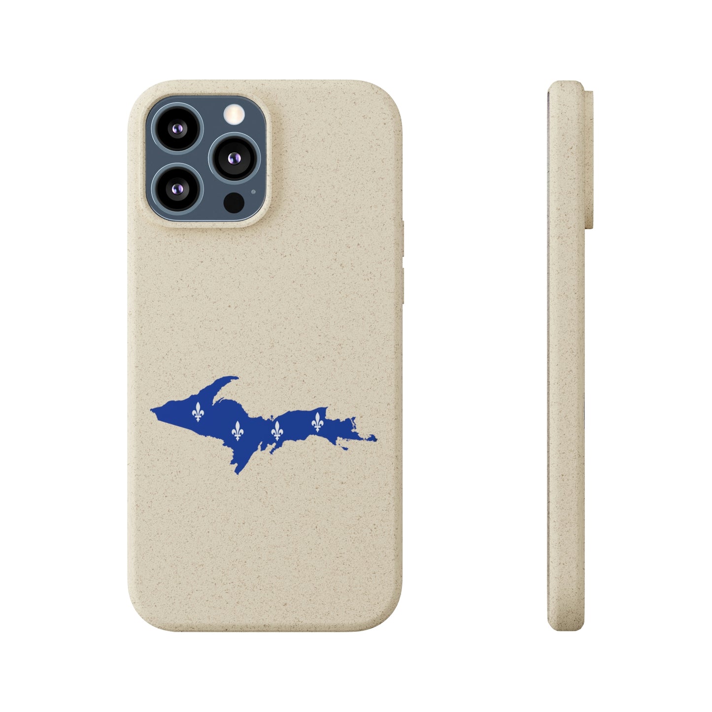 Michigan Upper Peninsula Biodegradable Phone Cases (w/ UP Quebec Flag Outline) | Apple iPhone