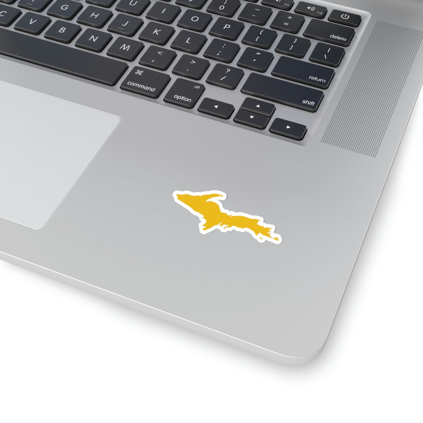 Michigan Upper Peninsula Kiss-Cut Sticker (w/ Gold UP Outline)