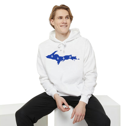 Michigan Upper Peninsula Hoodie (w/ UP Quebec Flag Outline) | Unisex Garment-Dyed