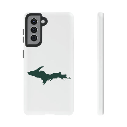 Michigan Upper Peninsula Tough Phone Case (w/ Green UP Outline) | Samsung & Pixel Android