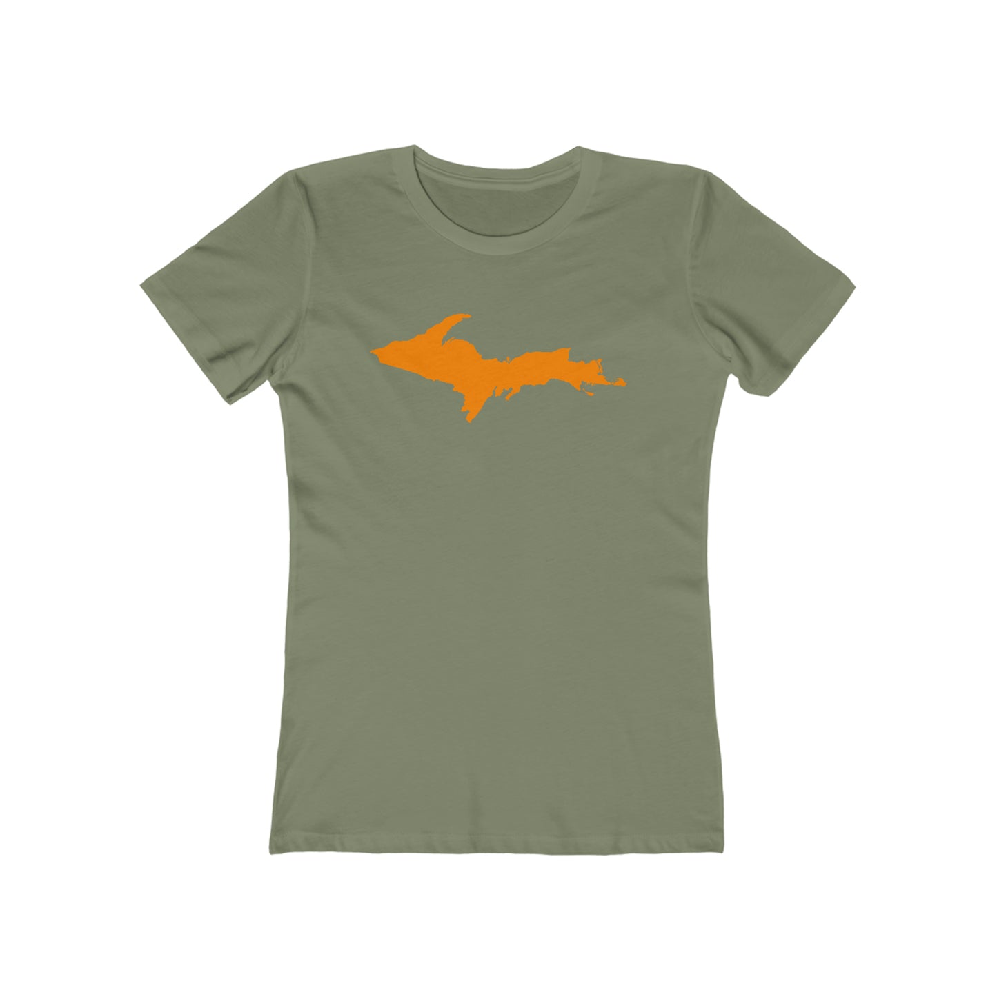 Upper Peninsula T-Shirt (w/ Orange UP Outline) | Women's Boyfriend Cut