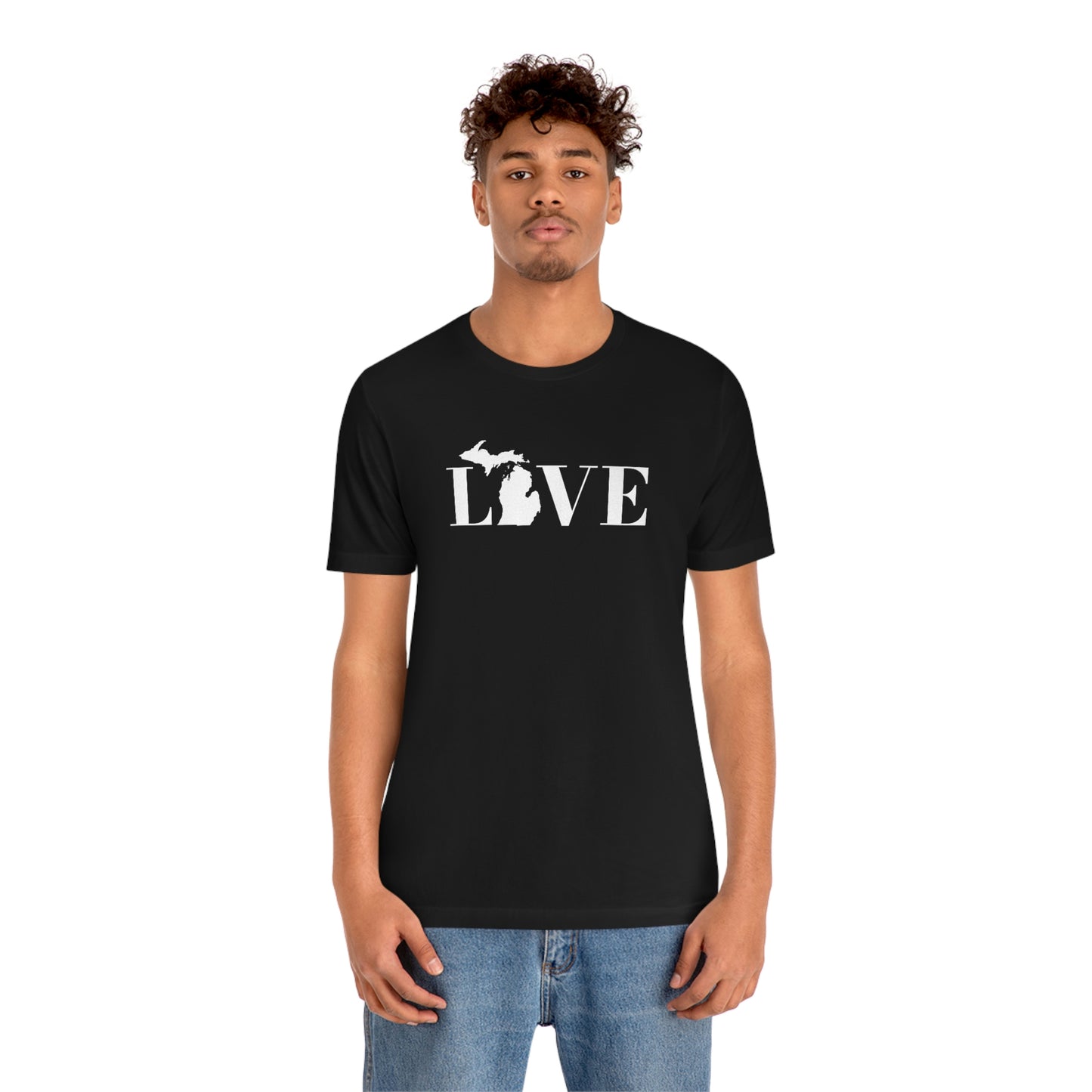 Michigan 'Love' T-Shirt (Didone Font) | Unisex Standard Fit