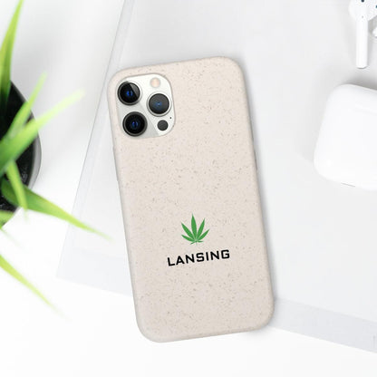 'Lansing' Phone Cases (w/ Cannabis Leaf) | Android & iPhone - Circumspice Michigan