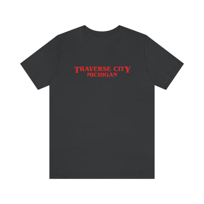 'Traverse City Michigan' ' T-Shirt (1980s Drama Parody) | Unisex Standard Fit