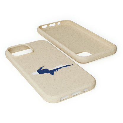 Michigan Upper Peninsula Biodegradable Phone Cases (w/ UP Finland Flag Outline) | Apple iPhone