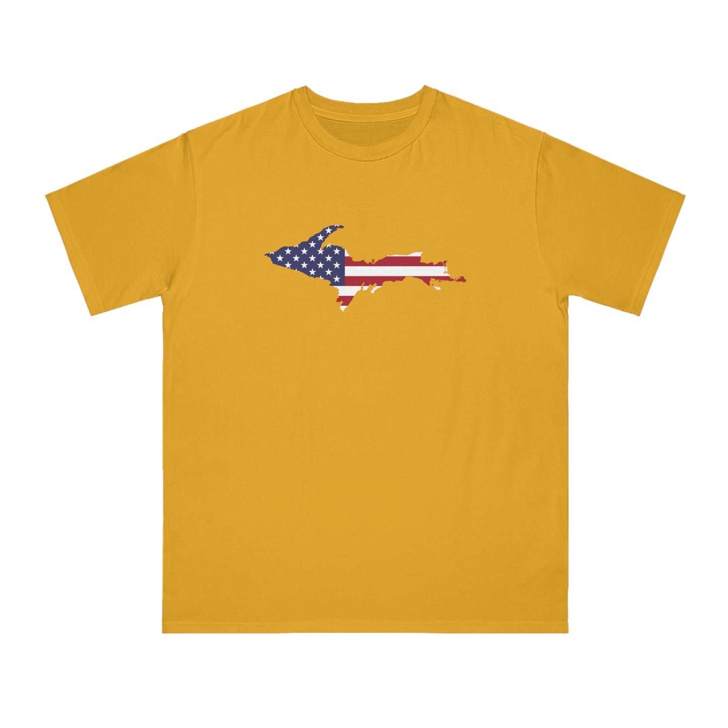 Michigan Upper Peninsula T-Shirt (w/ UP USA Flag Outline) | Organic Unisex