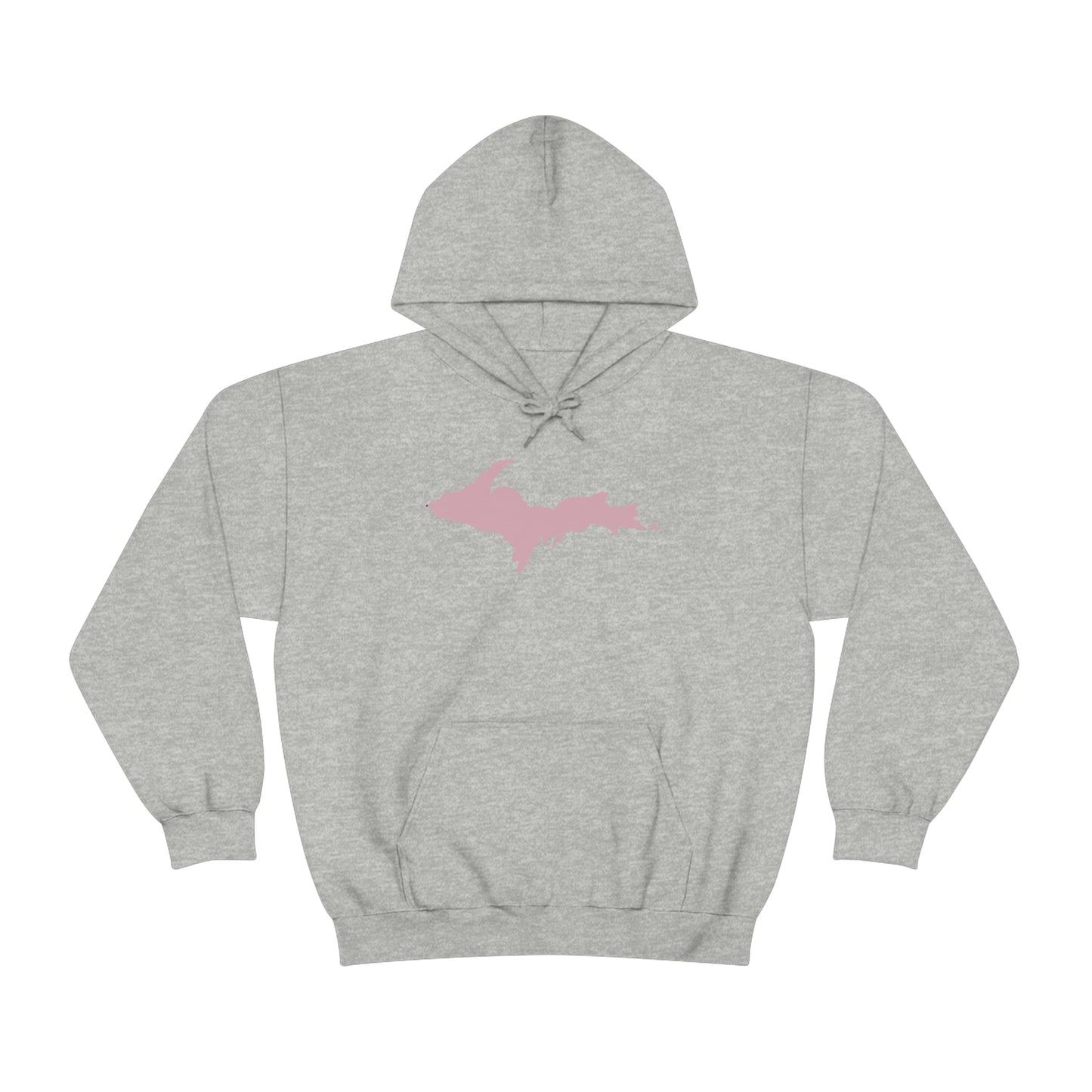 Michigan Upper Peninsula Hoodie (w/ Pink U.P. Outline) | Unisex Standard