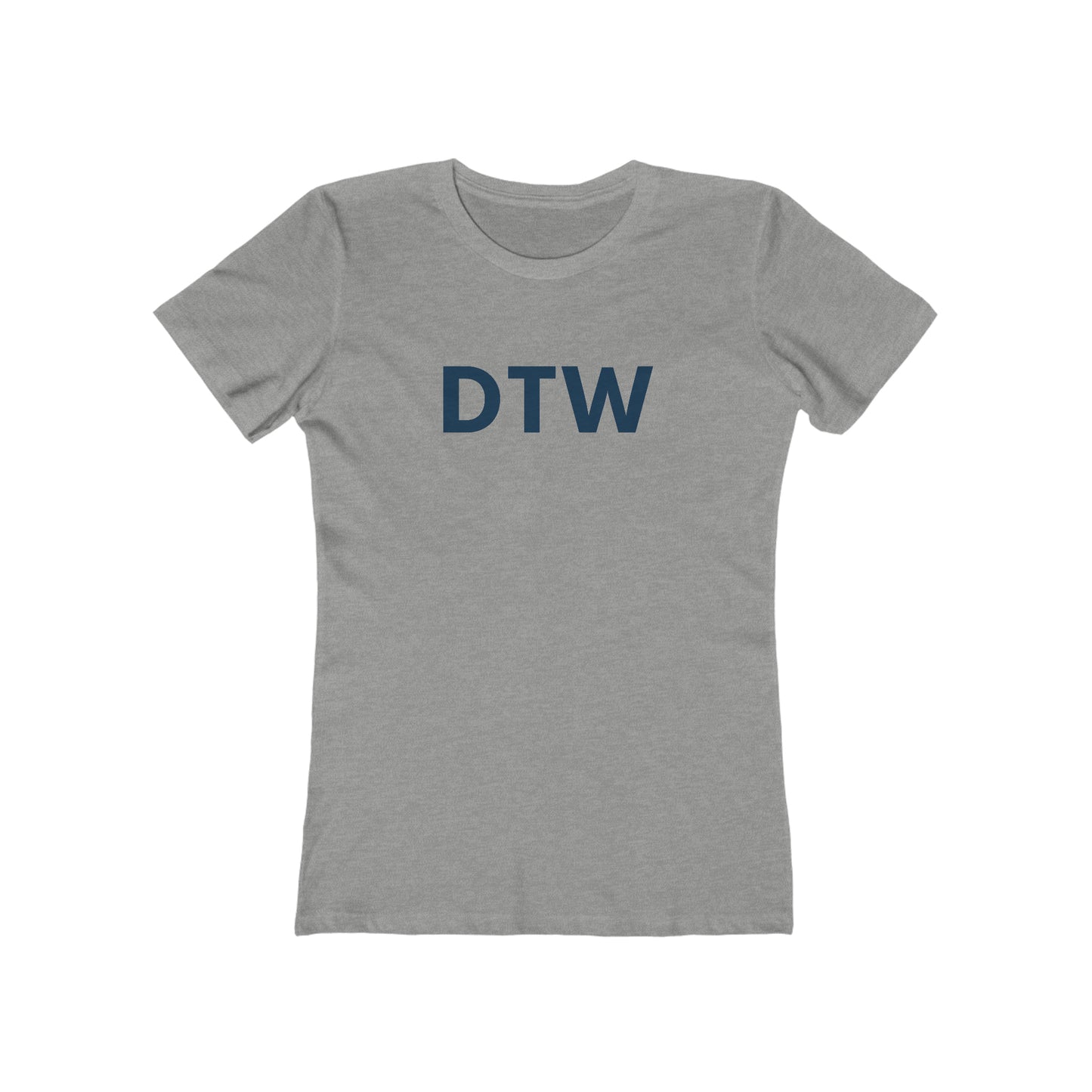 Detroit 'DTW' T-Shirt | Women's Boyfriend Cut