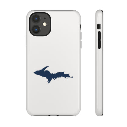 Michigan Upper Peninsula Tough Phone Case (Birch Bark White w/ UP Outline) | Apple iPhone