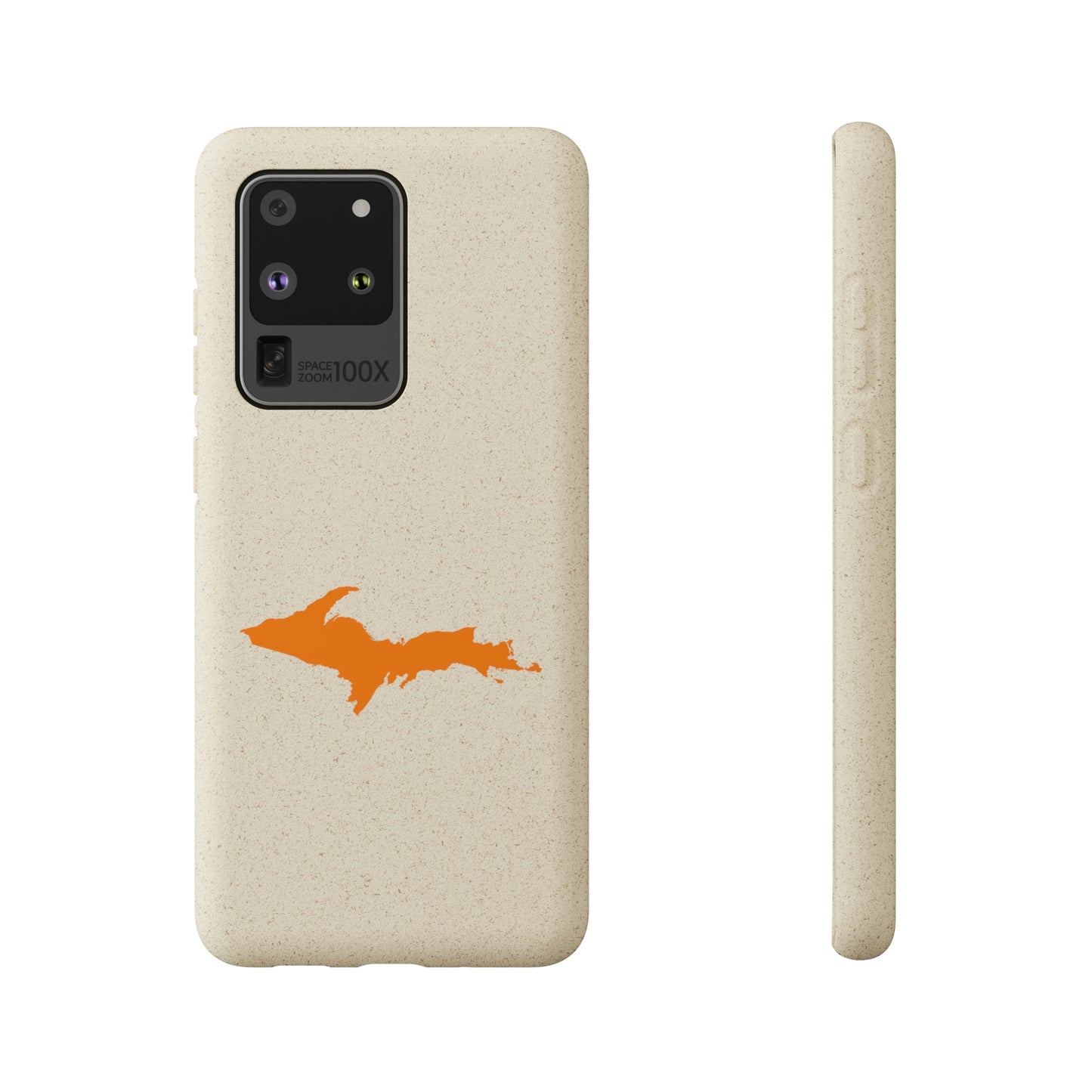 Michigan Upper Peninsula Biodegradable Phone Cases (w/ Orange UP Outline) | Samsung Android