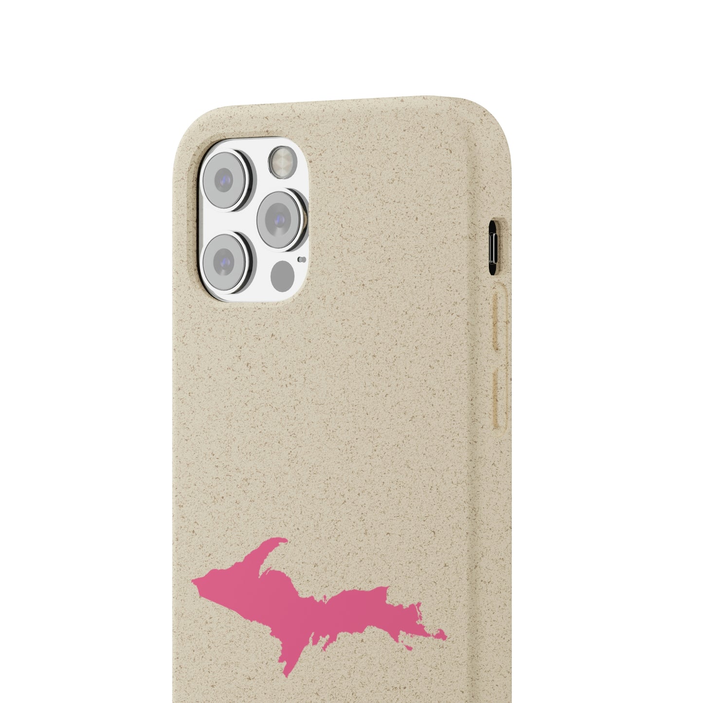 Michigan Upper Peninsula Biodegradable Phone Cases (w/ Pink UP Outline) | Apple iPhone