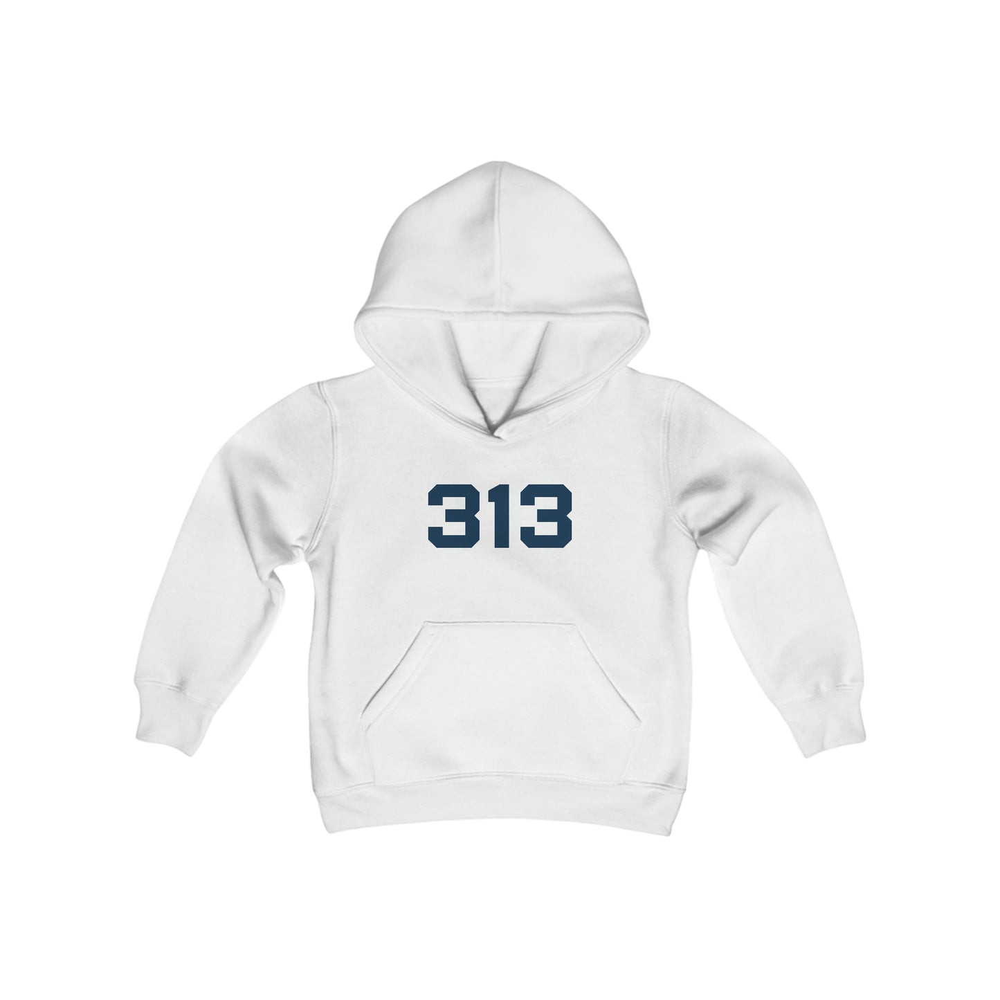 Detroit '313' Hoodie (Athletic Font) | Unisex Youth