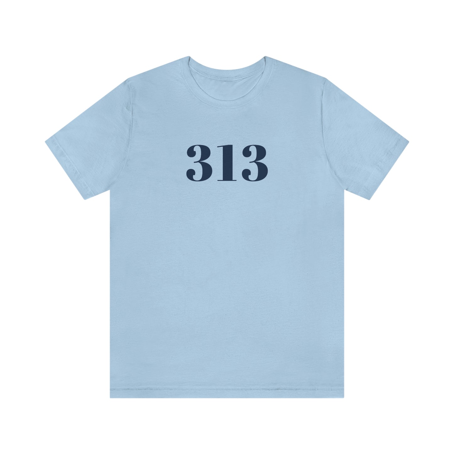 Detroit '313' T-Shirt (Didone Font) | Unisex Standard Fit