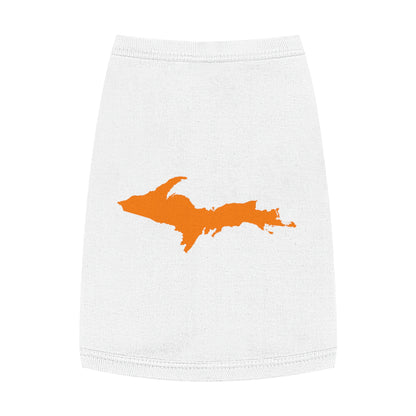 Michigan Upper Peninsula Pet Tank Top (w/ Orange UP Outline)