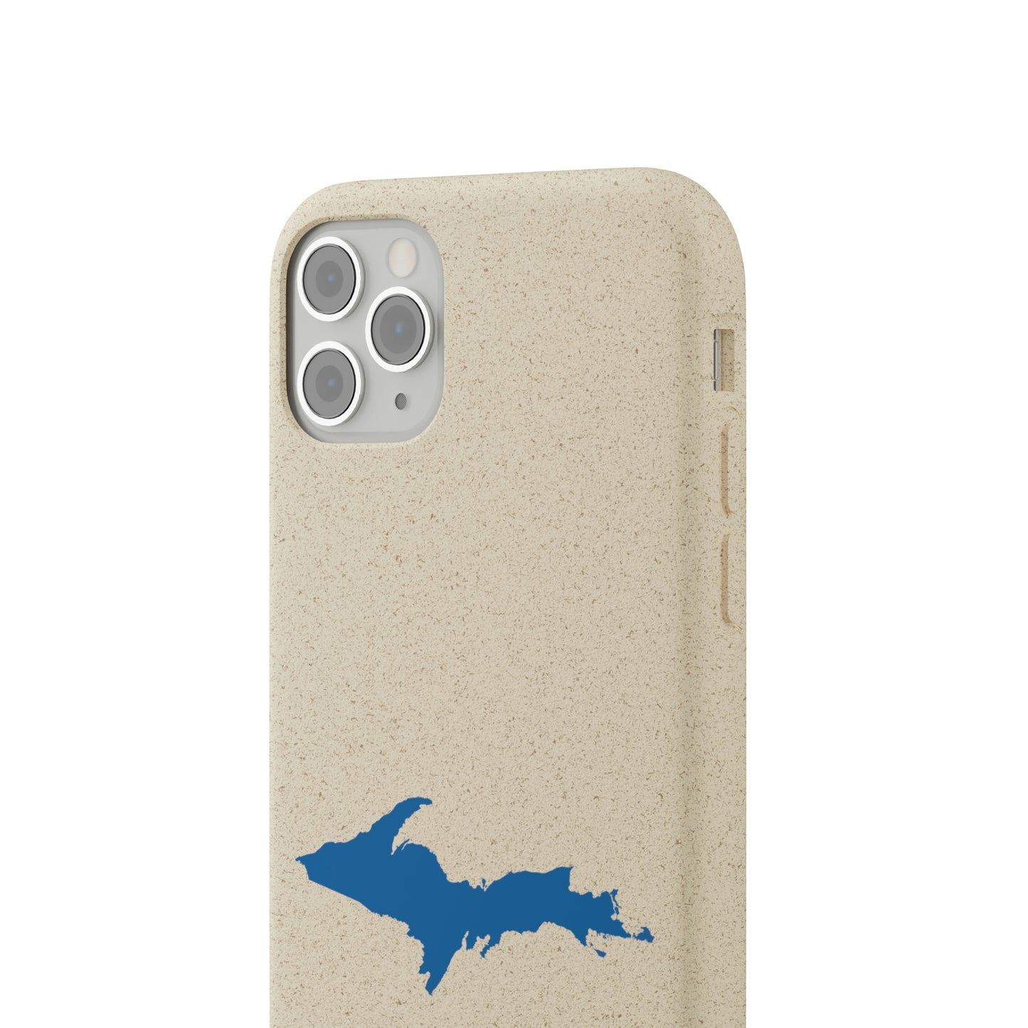 Michigan Upper Peninsula Biodegradable Phone Cases (w/ Azure UP Outline) | Apple iPhone