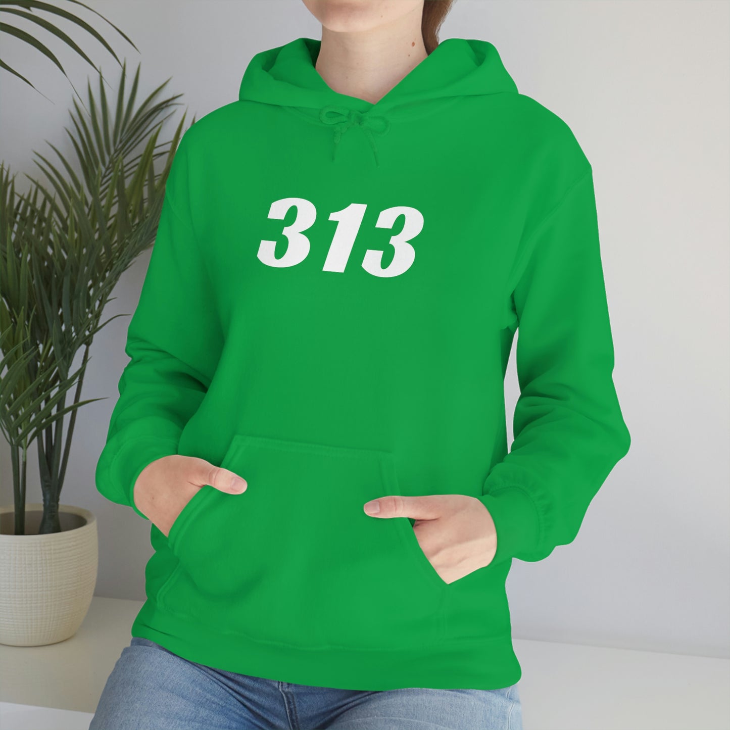 Detroit '313' Hoodie (Racing Font) | Unisex Standard