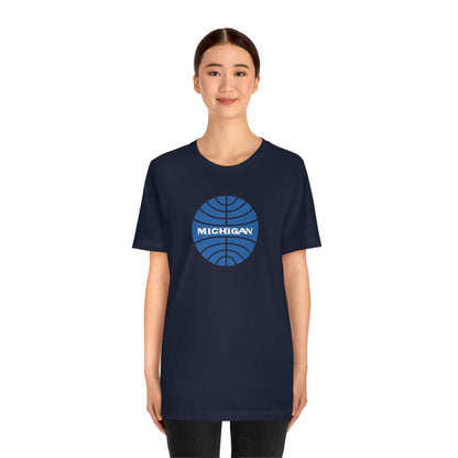 'Michigan' T-Shirt (Retro Airline Parody)  | Unisex Standard Fit