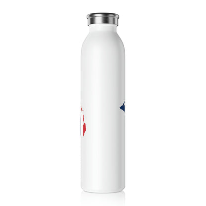 Michigan Water Bottle (w/ MI France Flag Outline) | 20oz Double-Walled