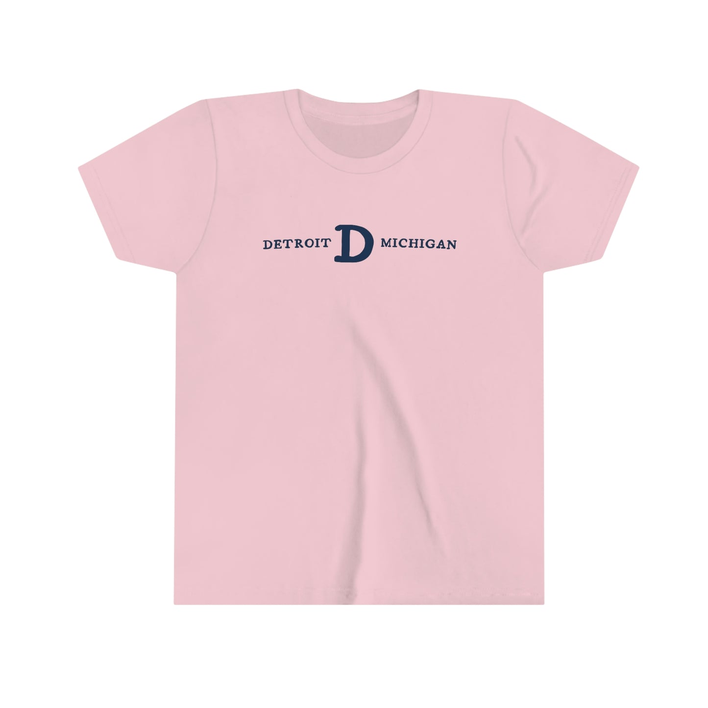 'Detroit Michigan' T-Shirt (w/Old French D) | Youth Short Sleeve