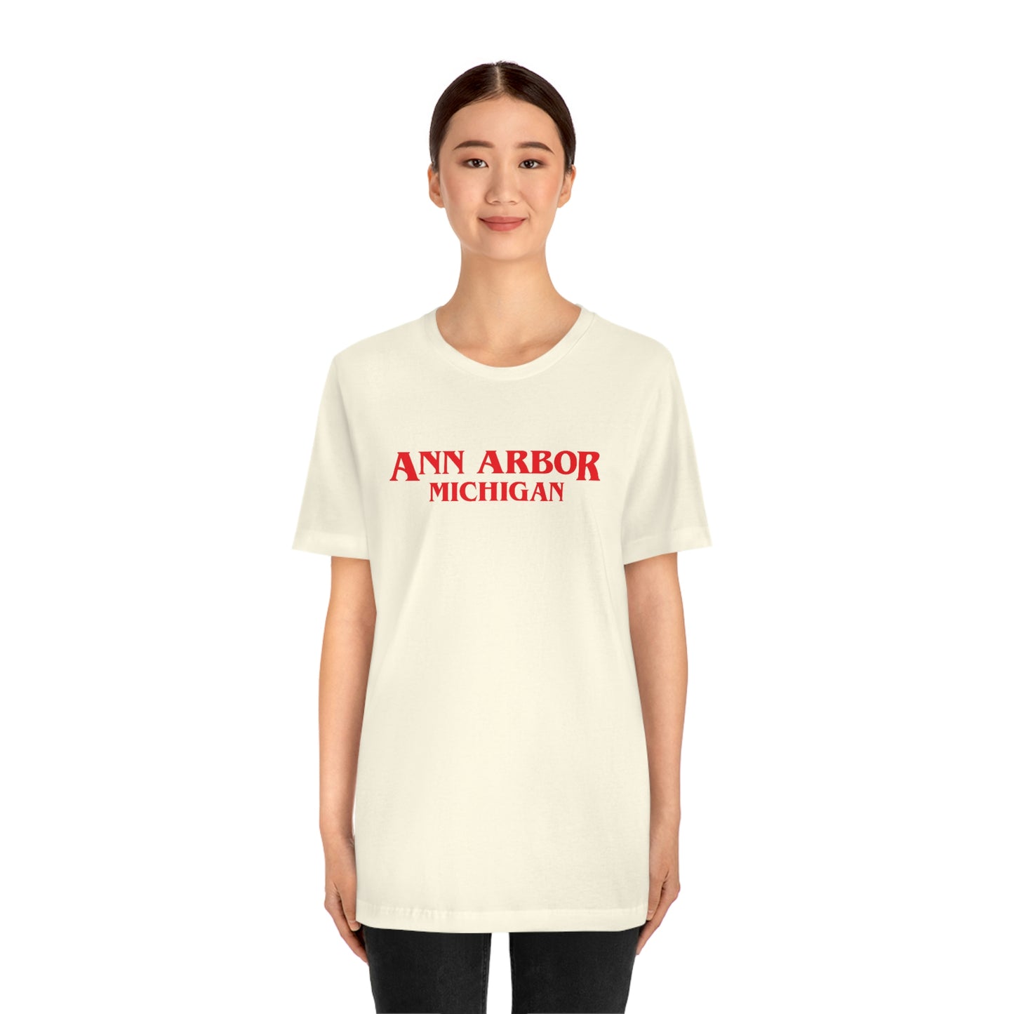 'Ann Arbor Michigan' ' T-Shirt (1980s Drama Parody) | Unisex Standard Fit