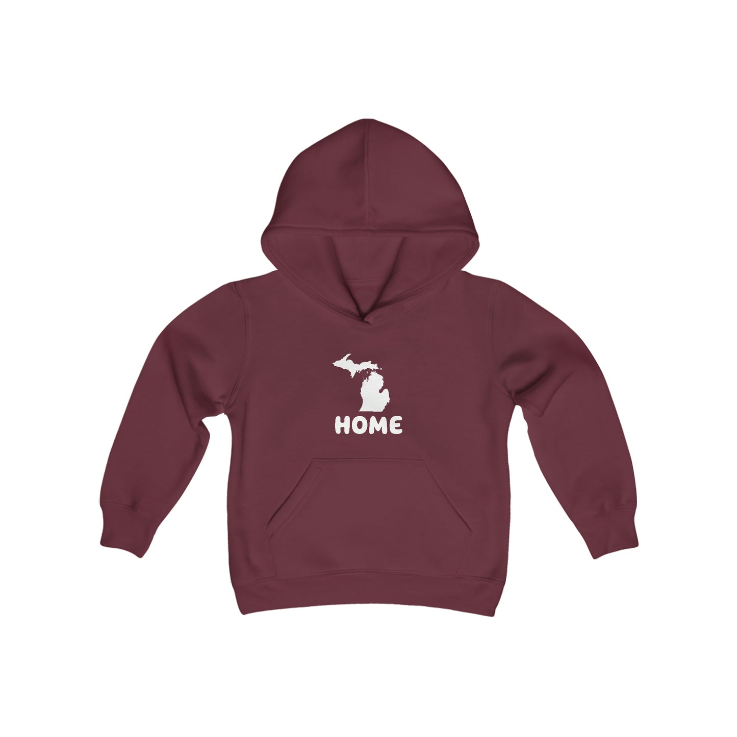 Michigan 'Home' Hoodie (Rounded Children's Font) | Unisex Youth