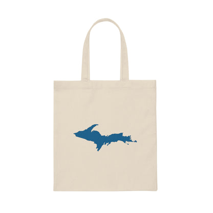 Michigan Upper Peninsula Light Tote Bag (w/ Azure UP Outline)