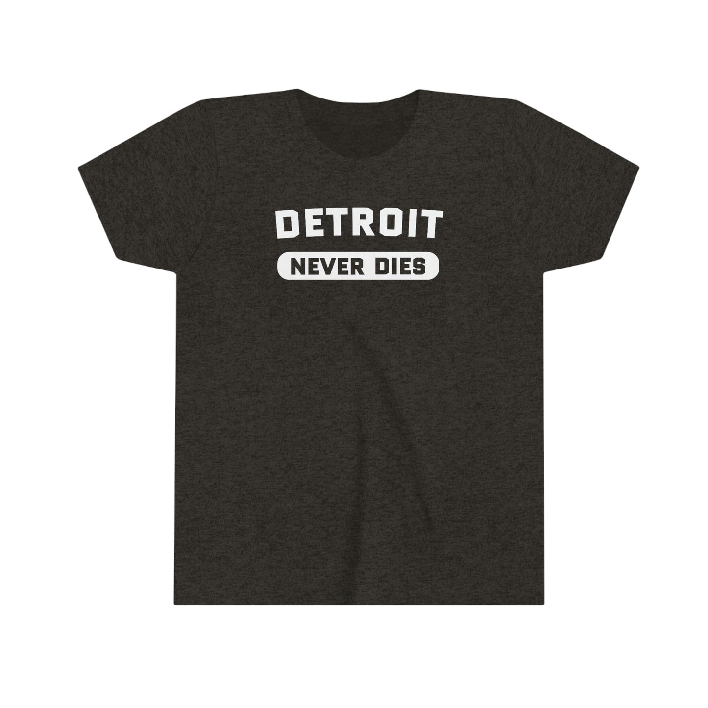 'Detroit Never Dies' T-Shirt | Youth Short Sleeve