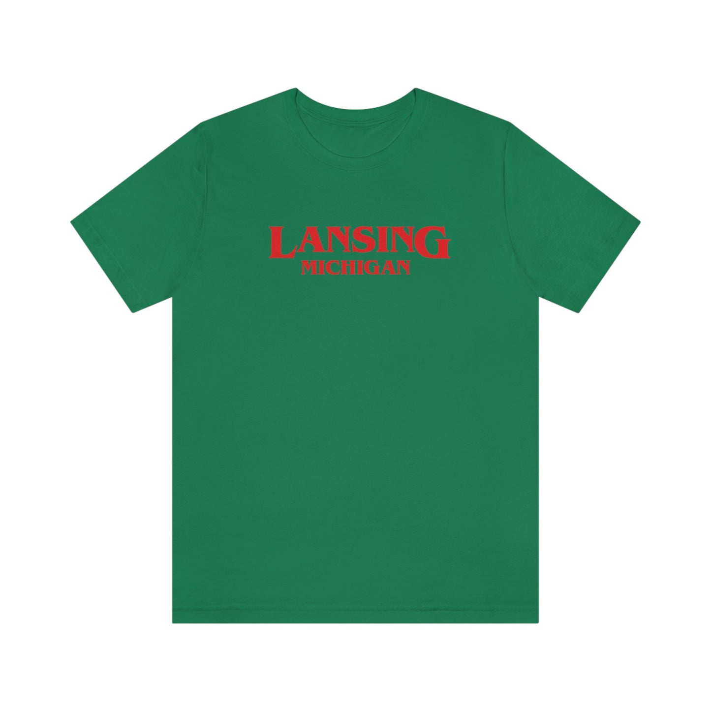 'Lansing Michigan' ' T-Shirt (1980s Drama Parody) | Unisex Standard Fit