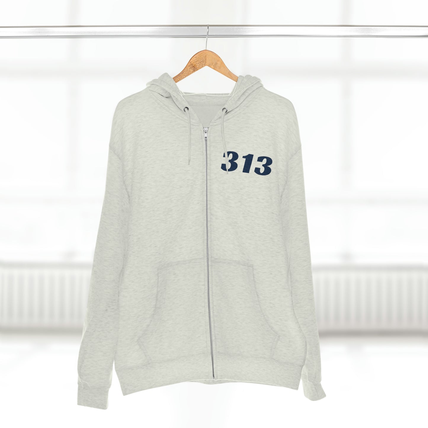 Detroit '313' Full-Zip Hoodie | Racing Font