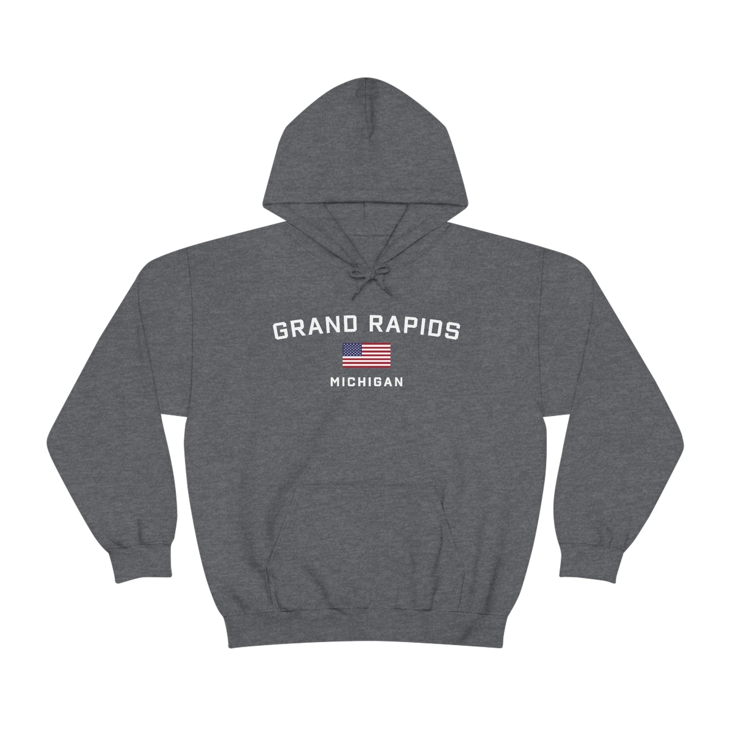 'Grand Rapids Michigan' (w/USA Flag Outline) | Unisex Standard