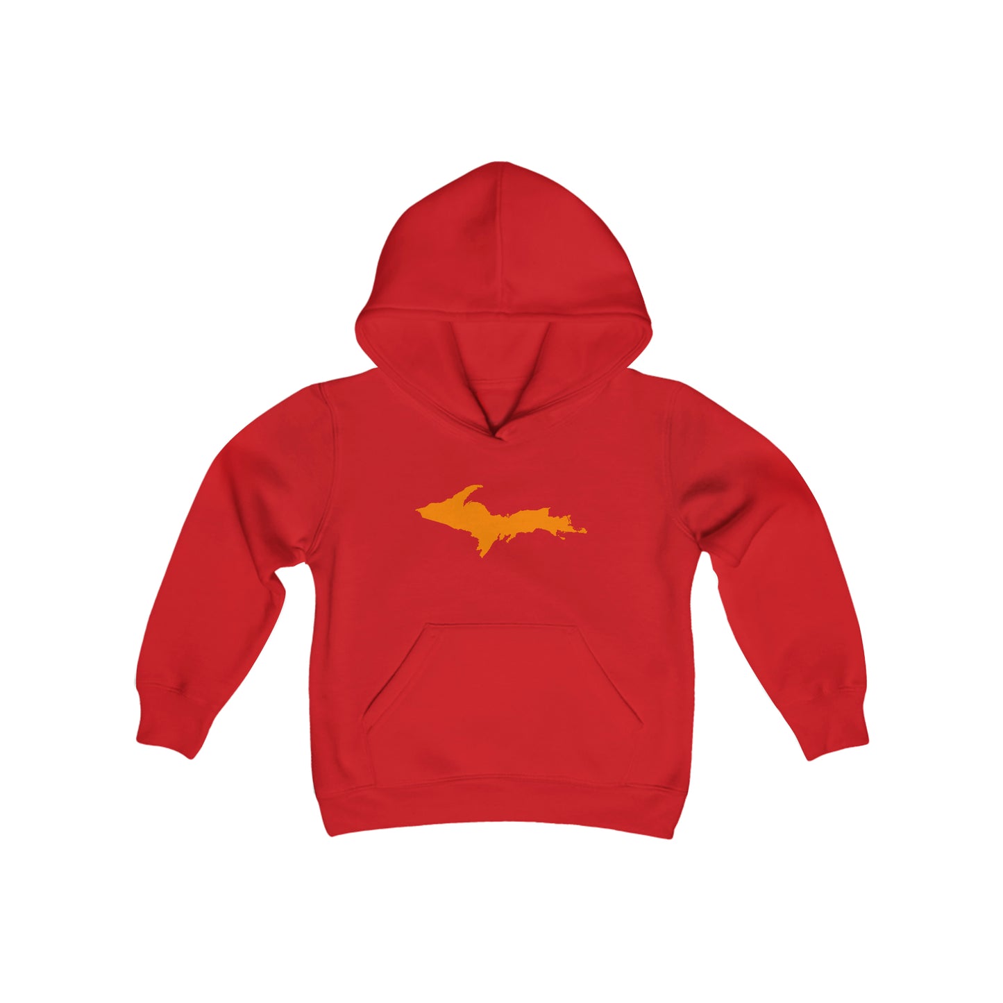 Michigan Upper Peninsula Hoodie (w/ Orange UP Outline)| Unisex Youth