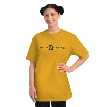 'Detroit Michigan' T-Shirt (w/ Old French D) | Organic Unisex