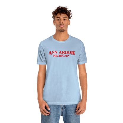 'Ann Arbor Michigan' ' T-Shirt (1980s Drama Parody) | Unisex Standard Fit