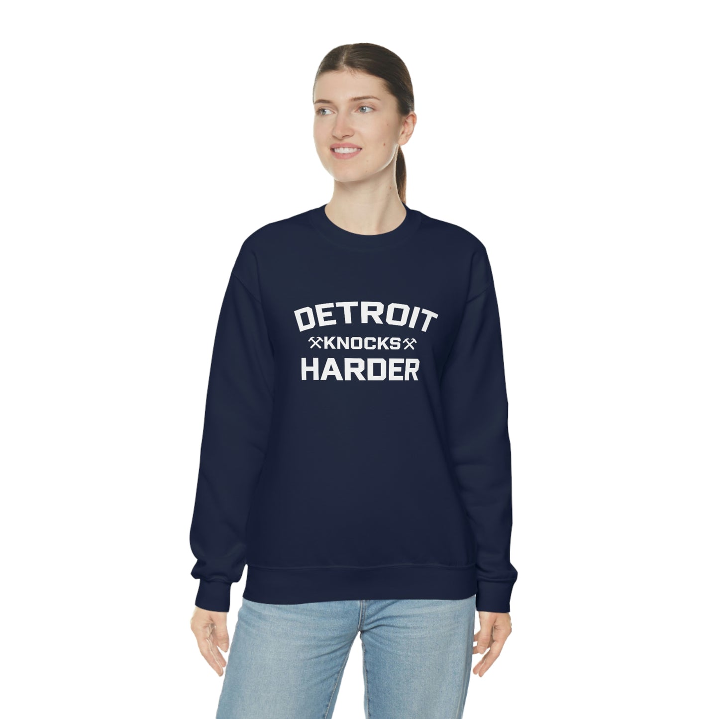 'Detroit Knocks Harder' Sweatshirt | Unisex Standard