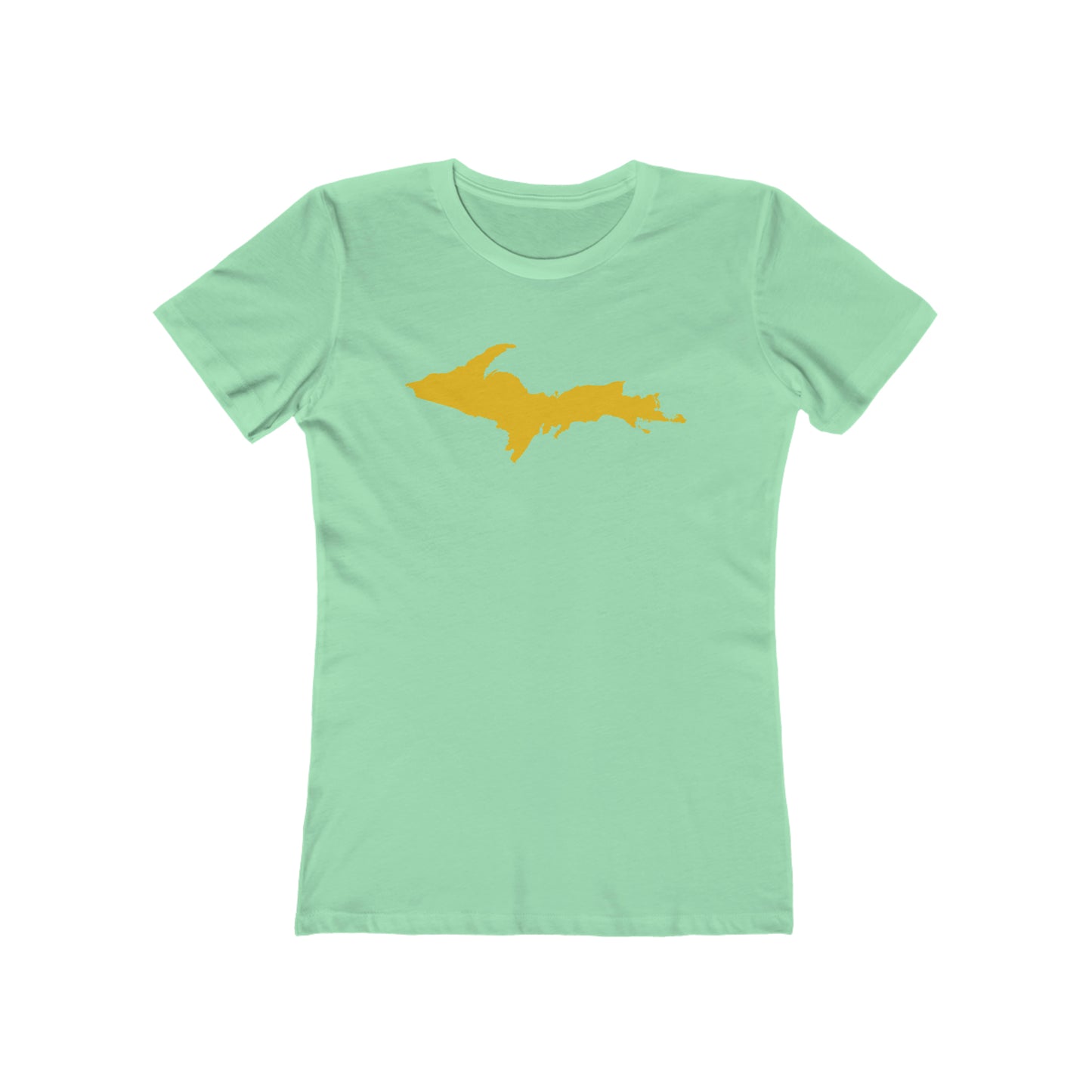 Upper Peninsula T-Shirt (w/ Gold UP Outline) | Women's Boyfriend Cut