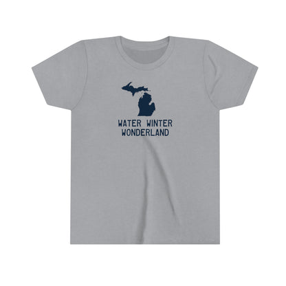 Michigan 'Water Winter Wonderland' T-Shirt | Youth Short Sleeve