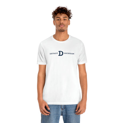 'Detroit Michigan' T-Shirt (w/ Old French D) | Unisex Standard Fit