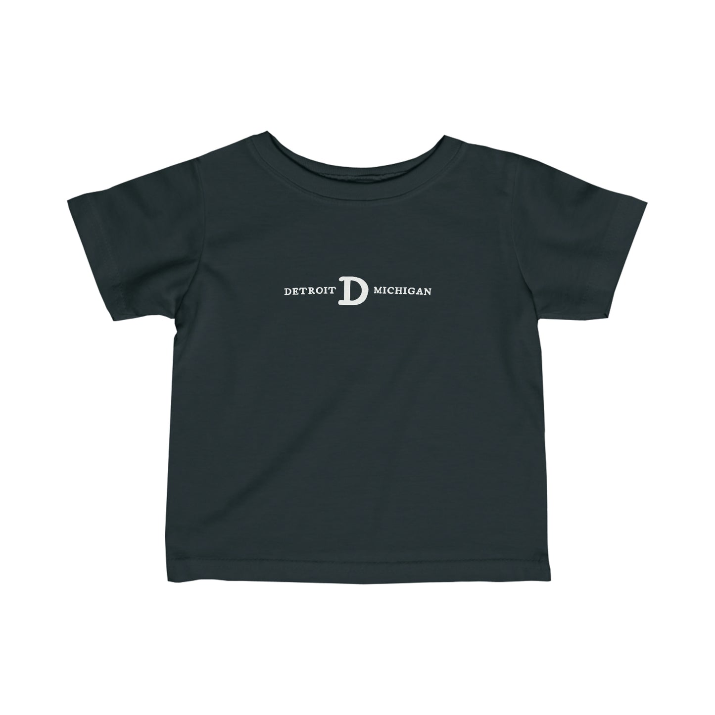 'Detroit Michigan' T-Shirt (w/ Old French D) |  Infant Short Sleeve