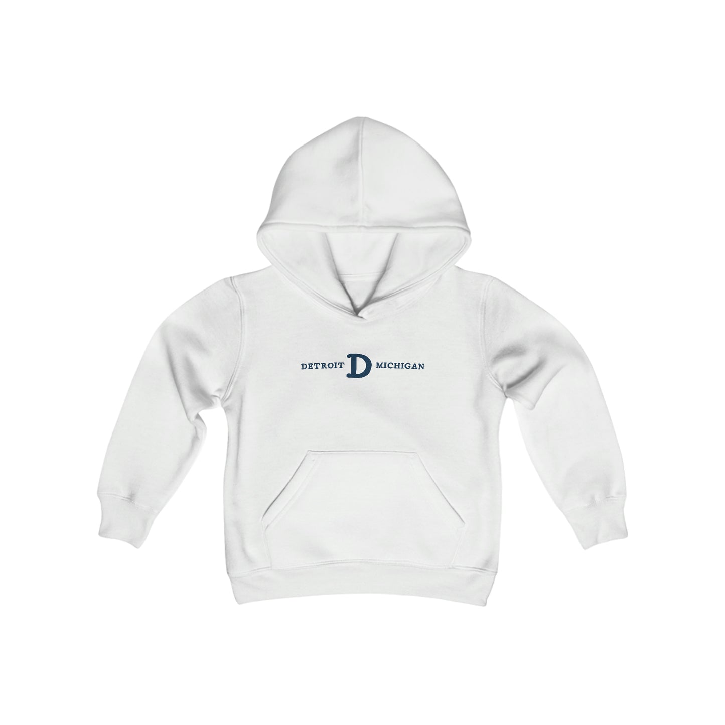 'Detroit Michigan' Hoodie (w/ Old French D) | Unisex Youth