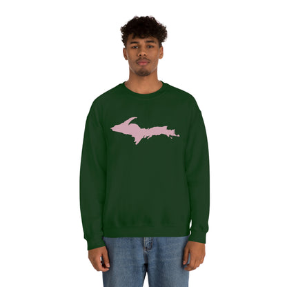 Michigan Upper Peninsula Sweatshirt (w/ Pink UP Outline) | Unisex Standard