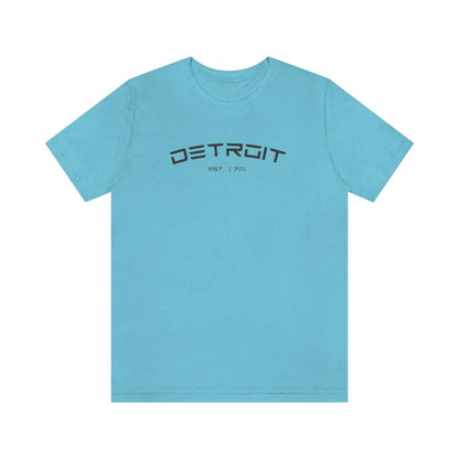 'Detroit Est. 1701' Electric Font T-Shirt | Unisex Standard Fit - Circumspice Michigan