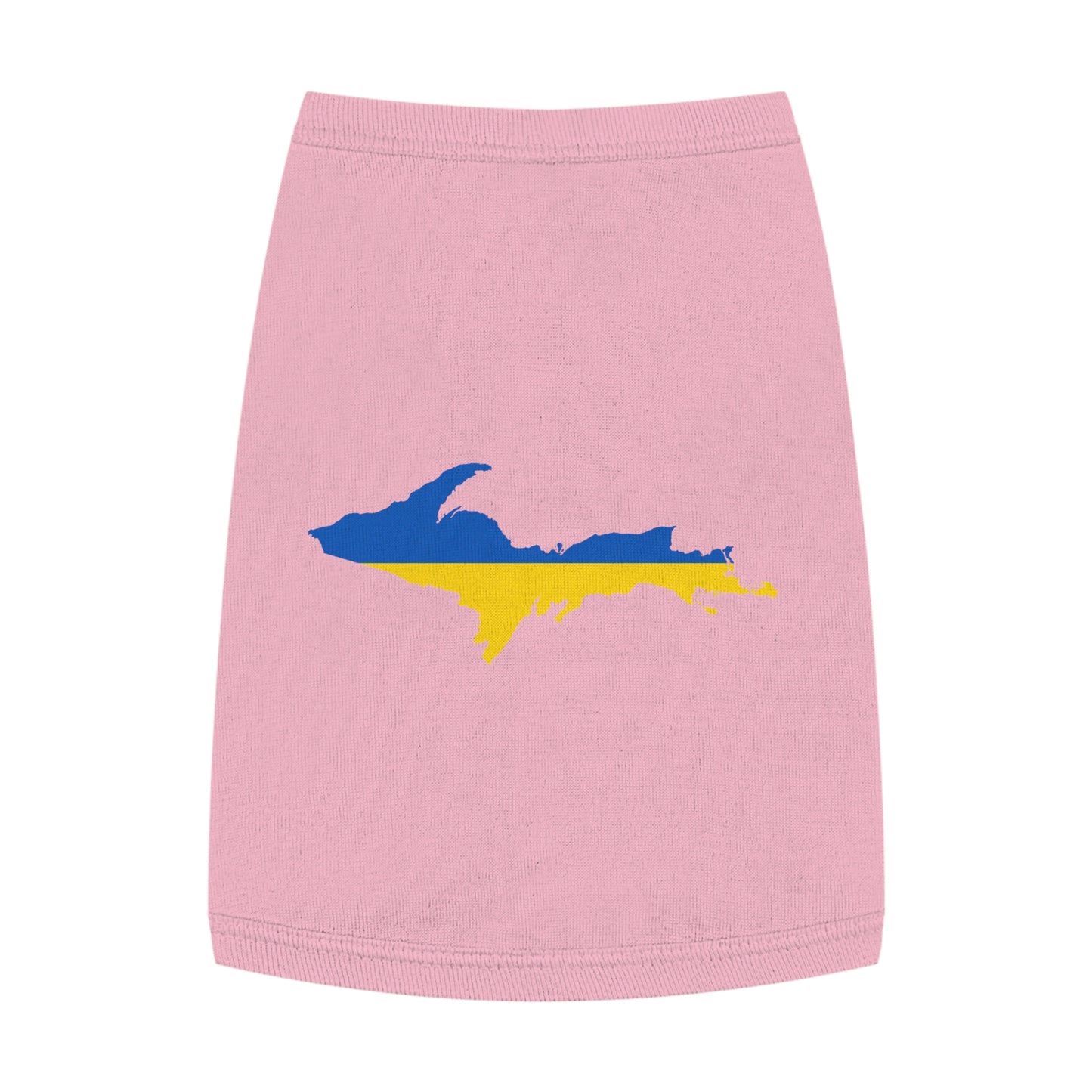 Michigan Upper Peninsula Pet Tank Top (w/ UP Ukraine Flag Outline)