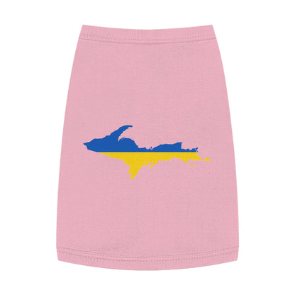 Michigan Upper Peninsula Pet Tank Top (w/ UP Ukraine Flag Outline)