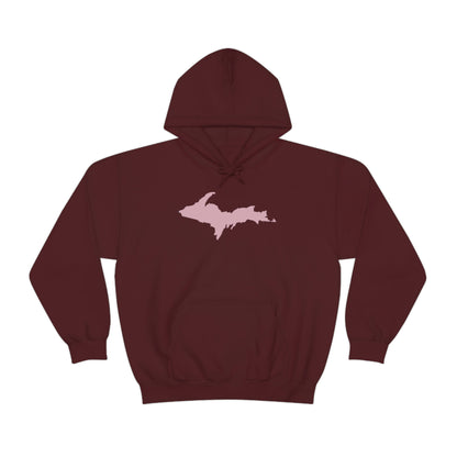 Michigan Upper Peninsula Hoodie (w/ Pink U.P. Outline) | Unisex Standard