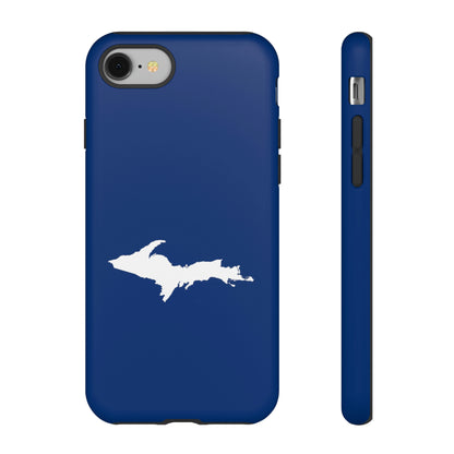 Michigan Upper Peninsula Tough Phone Case (Dearborn Blue w/ UP Outline) | Apple iPhone