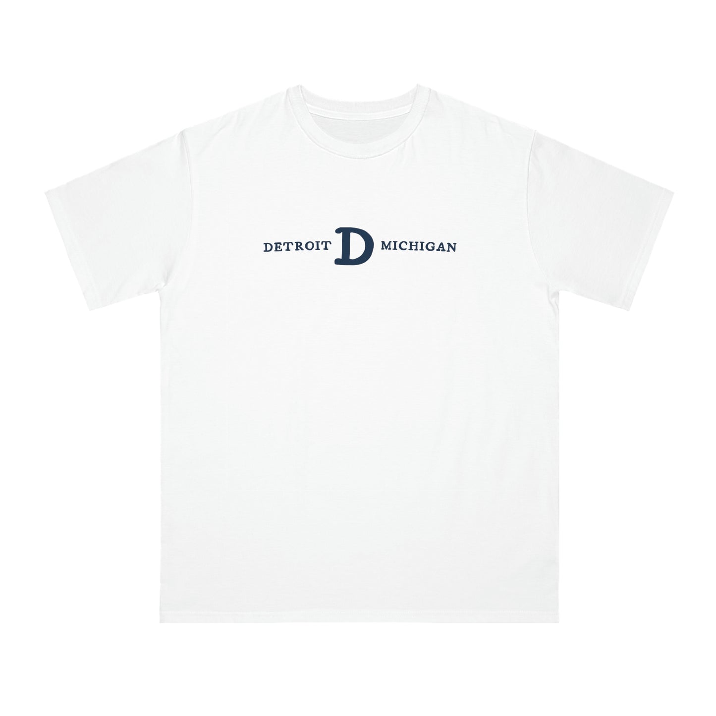 'Detroit Michigan' T-Shirt (w/ Old French D) | Organic Unisex